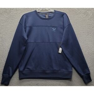 Messi Collection Sweatshirt Mens Small Navy Logo Long Sleeve Crew Neck Pullover